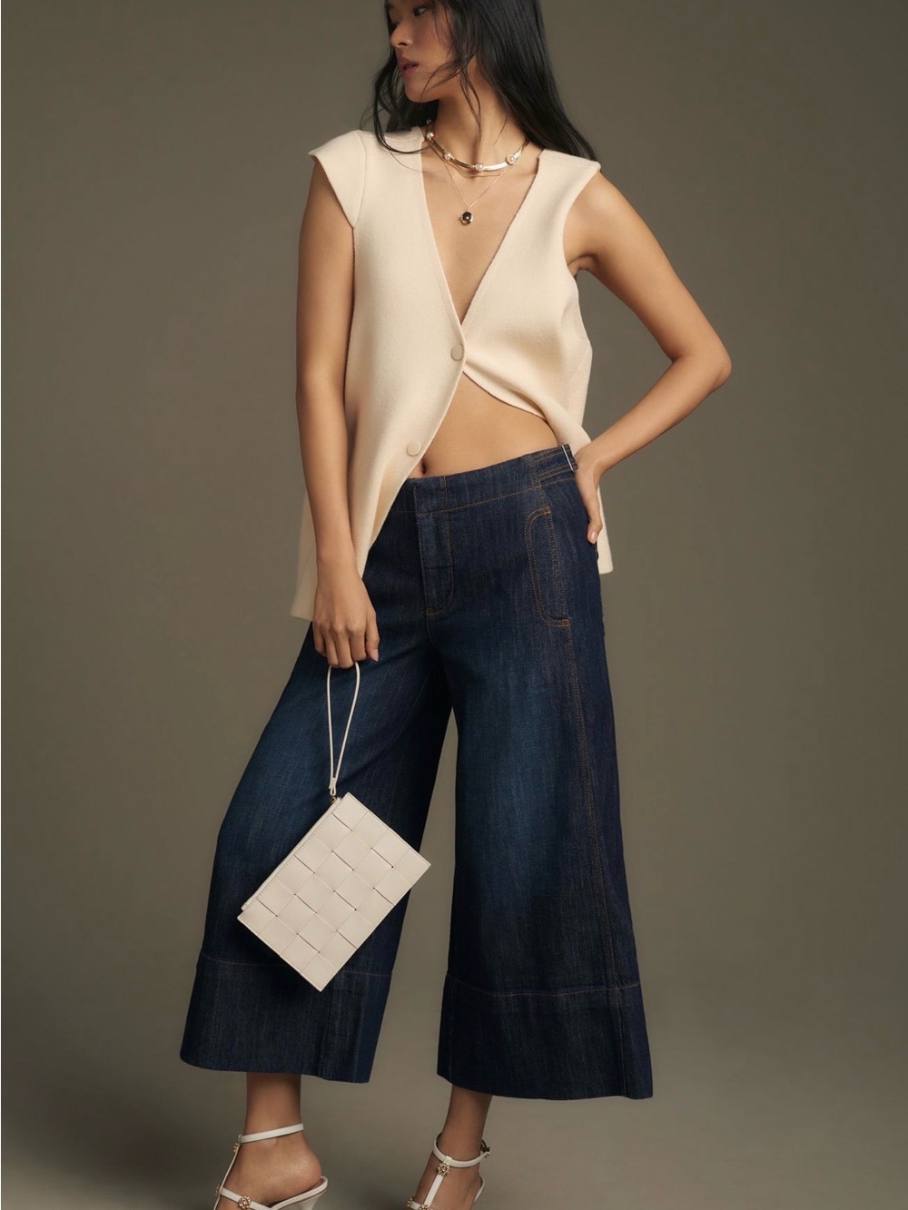Pilcro Foxglove Mid-Rise Flare Jeans Anthropologie Size 32